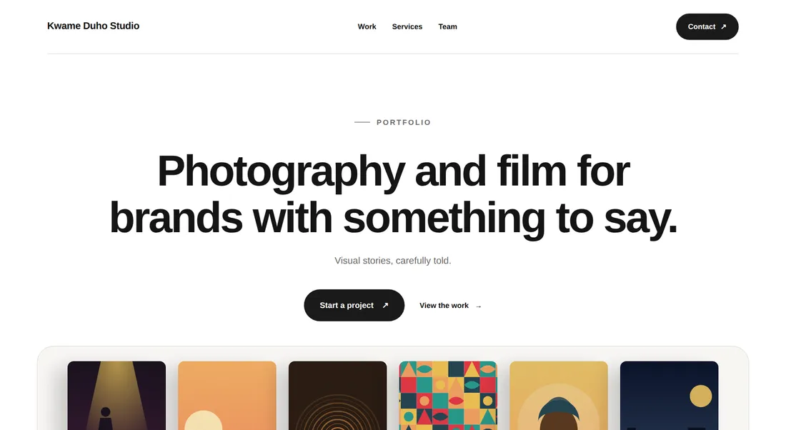 Sample Portfolio design